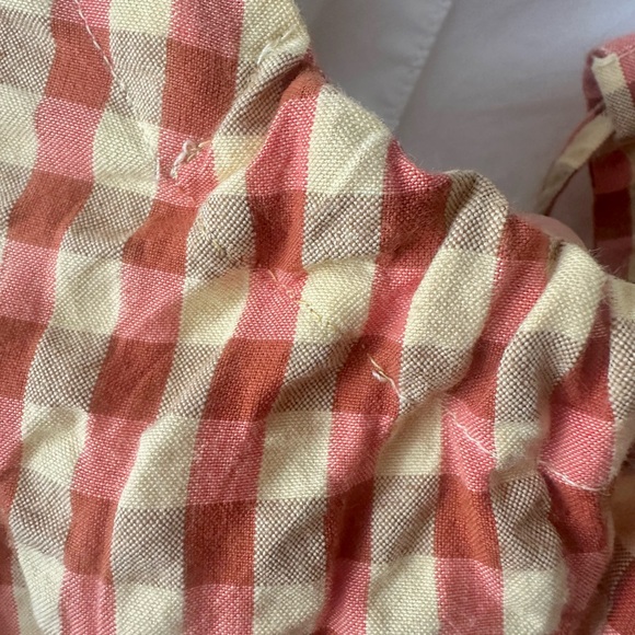 TOAST Seersucker Gingham Cotton Midi Dress Size 10 - Picture 9 of 12